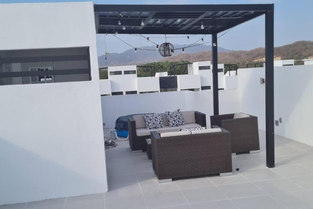 Bonito Penthouse Con Roof Garden Apartamento Manzanillo Exterior foto